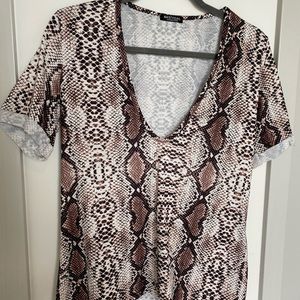 Nasty Gal Deep V Tee